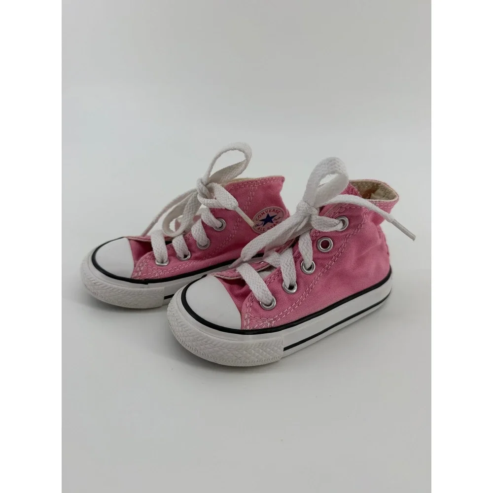 Converse Chuck Taylor All Star High Top Pink Baby Shoes Size 5 Toddler Sneaker